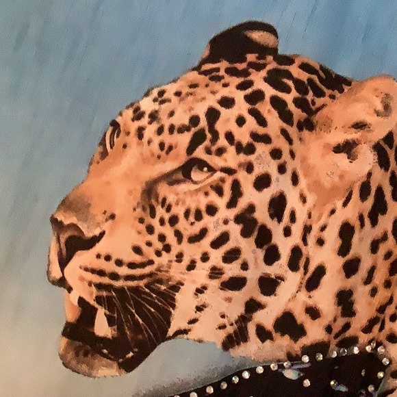 Beach Cover it has a butterfly with stones two leopards size Large blue … - Picture 8 of 8